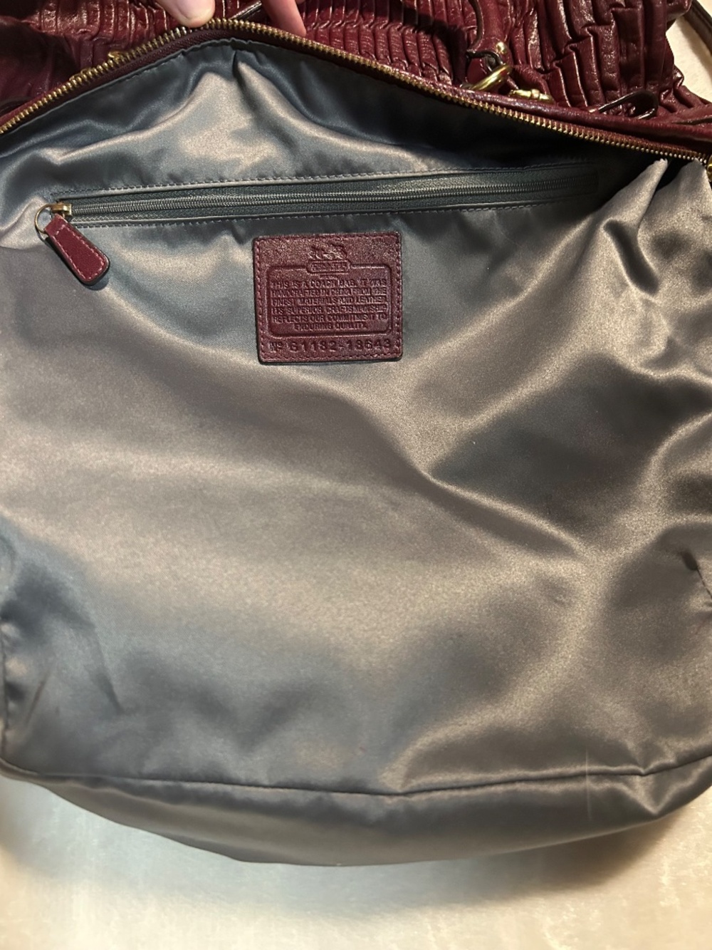Coach Madison Lindsey matching set, Wallet & purse. Bordeaux/Burgundy color! - Picture 6 of 13
